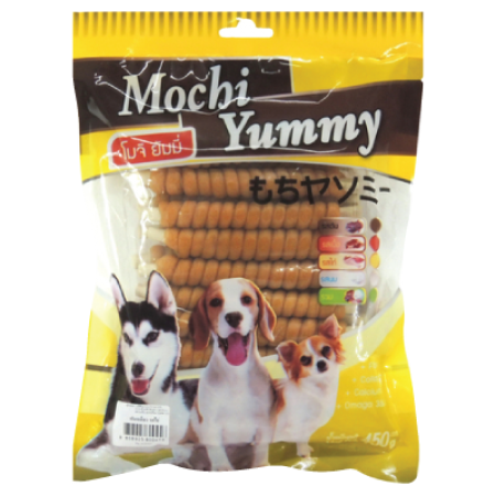 Mochi yummy สติ๊กนิ่มแท่งกลม รสไก่ 450g