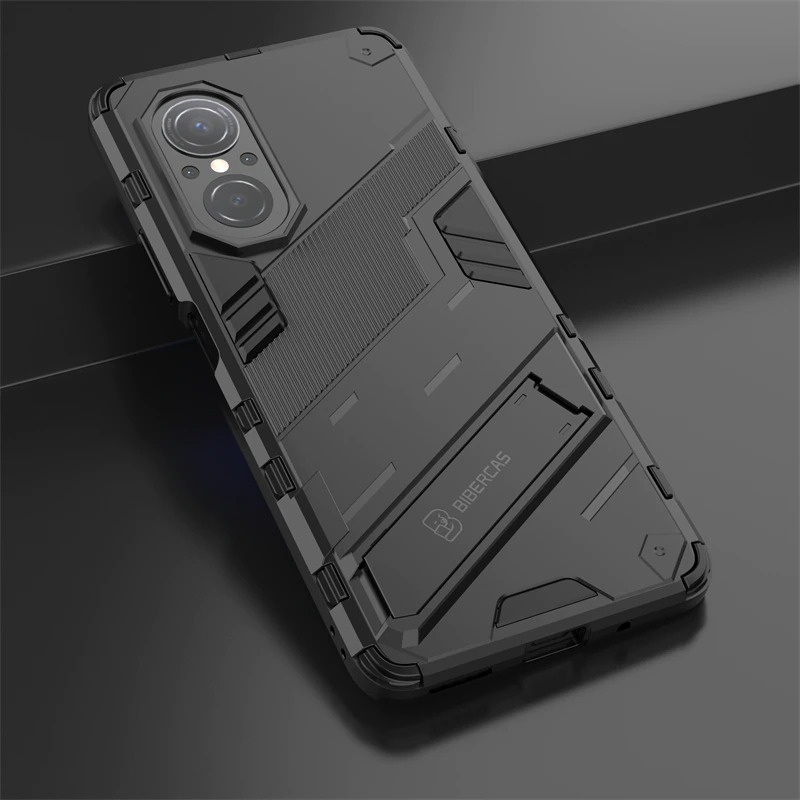 Case Huawei Nova 9 SE #เคสฝาหลังพลาสติก ไฮบริด TPU + Kickstand