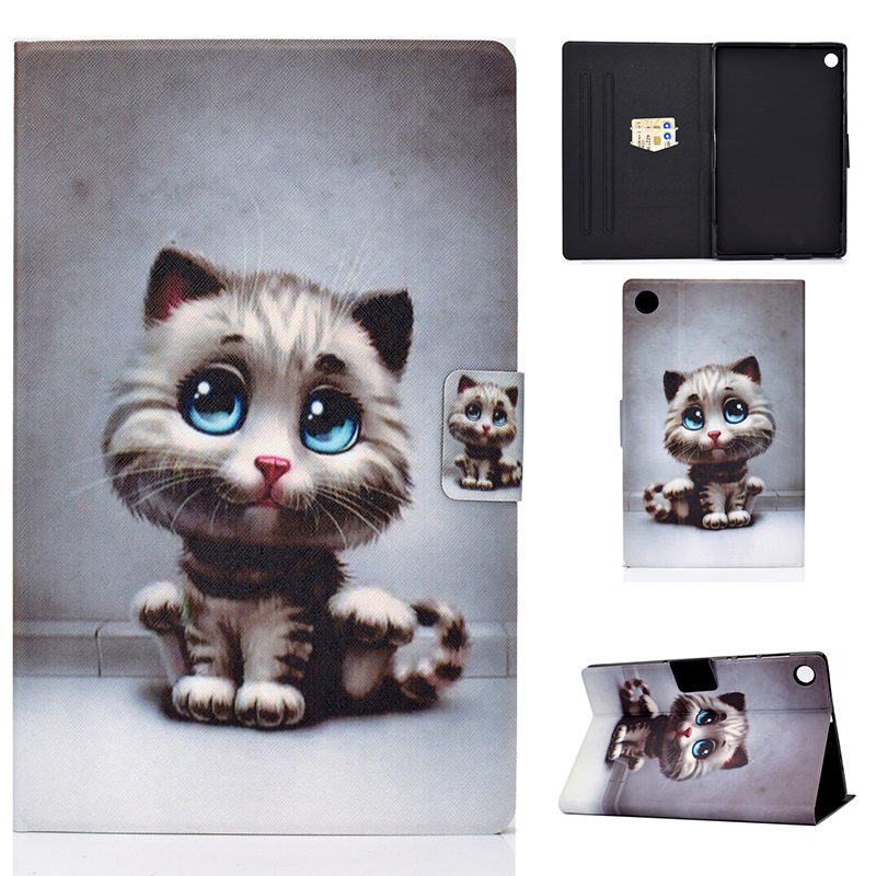 Case Huawei MatePad T8 8 นิ้ว #เคสฝาพับพิมพ์ลายหนัง PU พร้อมที่เก็บการ์ด Pattern Printing PU Leather Tablet Stand Case with Card Storage