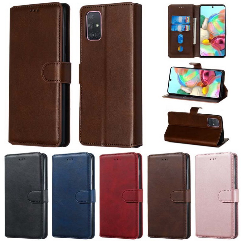 Case Samsung Galaxy A71 5G SM-A716F #เคสฝาพับหนัง PU แบบกระเป๋าสตางค์ Classic Wallet Leather Stand Phone Cover