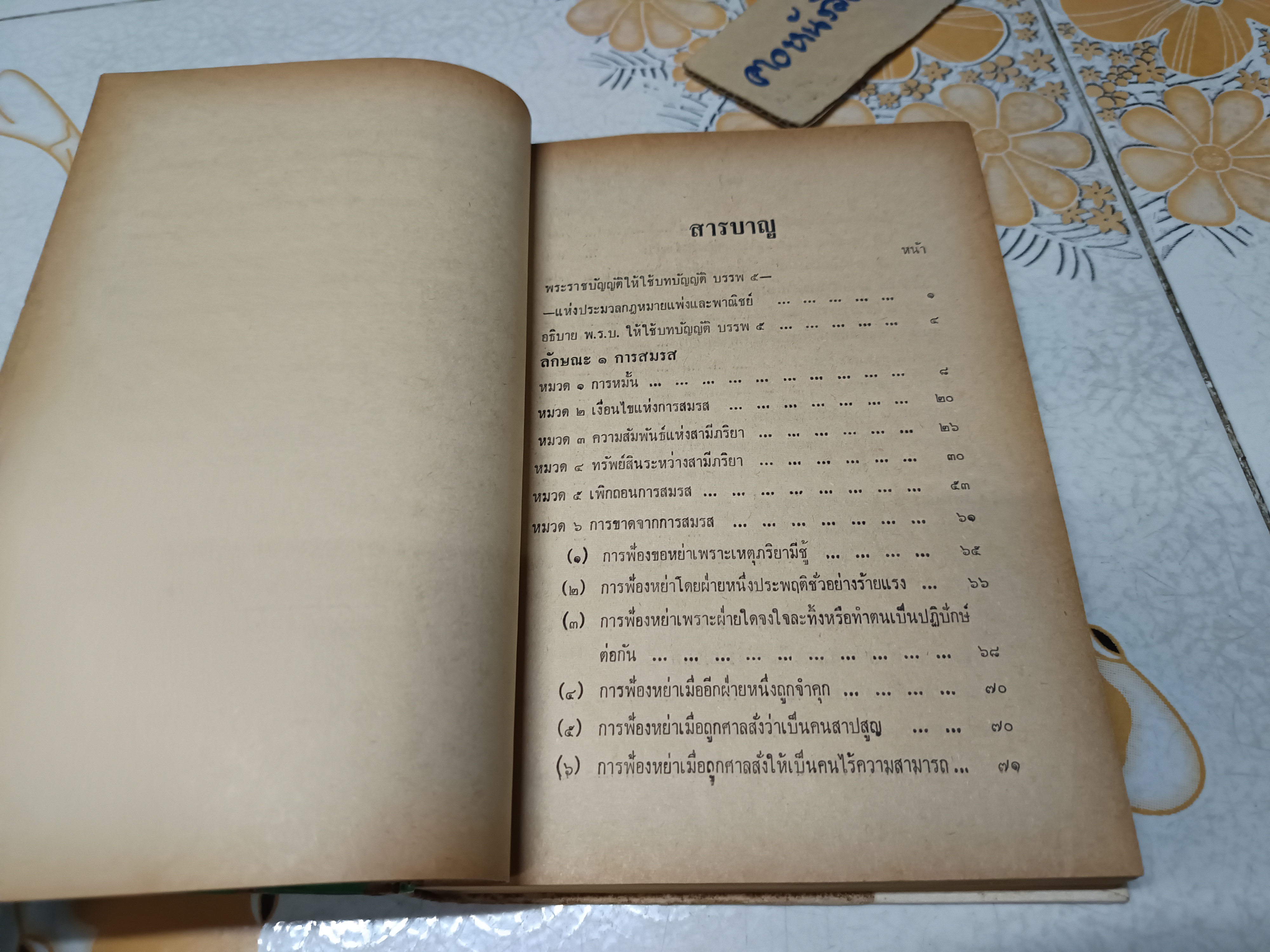 คำอธิบายกฎหมาย ครอบครัวและมรดก โดย ม.ร.ว.ชนม์สวัสดิ์ ชมพูนุท พิมพ์ปีพ.ศ 2514 สำนักพิมพ์พิทยาคาร **สินค้าหมด**