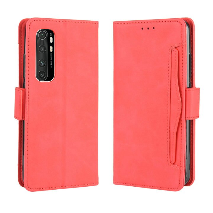 Case Xiaomi Mi Note 10 Lite #เคสฝาพับหนัง PU มีที่เสียบการ์ดหลายช่อง Multiple Card Slots PU Leather Cover
