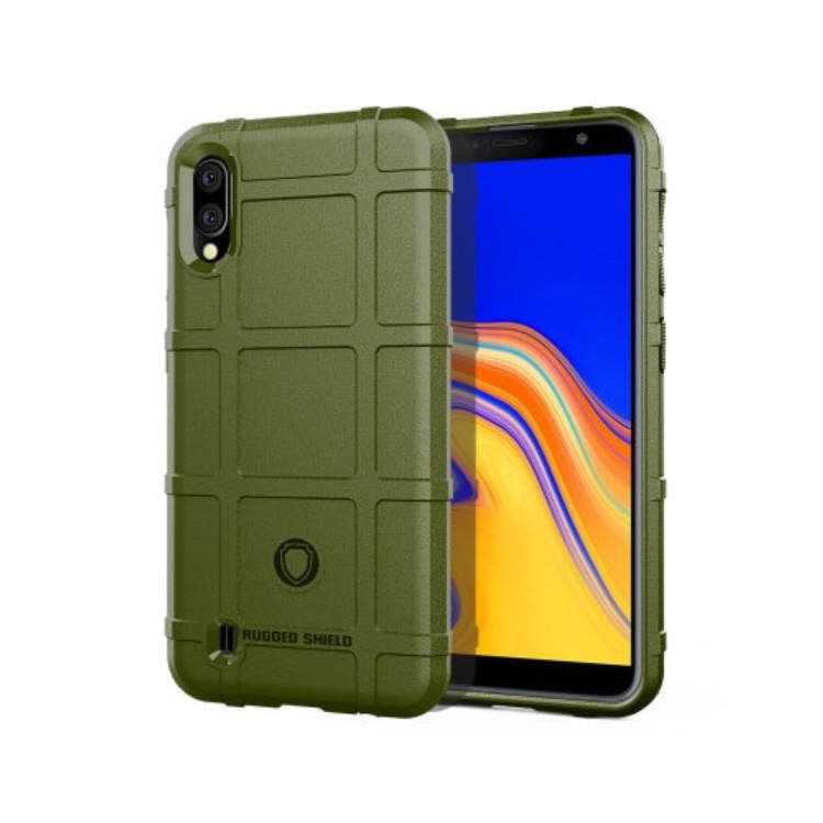 Case Samsung Galaxy A10 #เคสฝาหลัง Rugged Shield Series Soft Silicone Shock Absorption Matte กันกระแทก