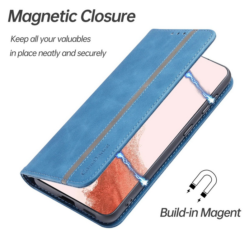 เคส Samsung Galaxy A53 5G #เคสฝาพับหนัง PU สไตล์กระเป๋าสตางค์พร้อมช่องใส่การ์ด Luxury Flip Stand Card Phone Leather Wallet Cover Casing Auto-absorbed Smartphone