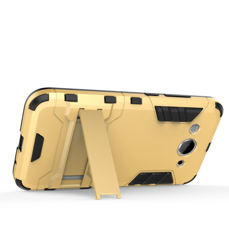 เคส Huawei Y3 (2017) #เคสฝาหลังไฮบริด พลาสติก +TPU มีขาตั้งในตัว