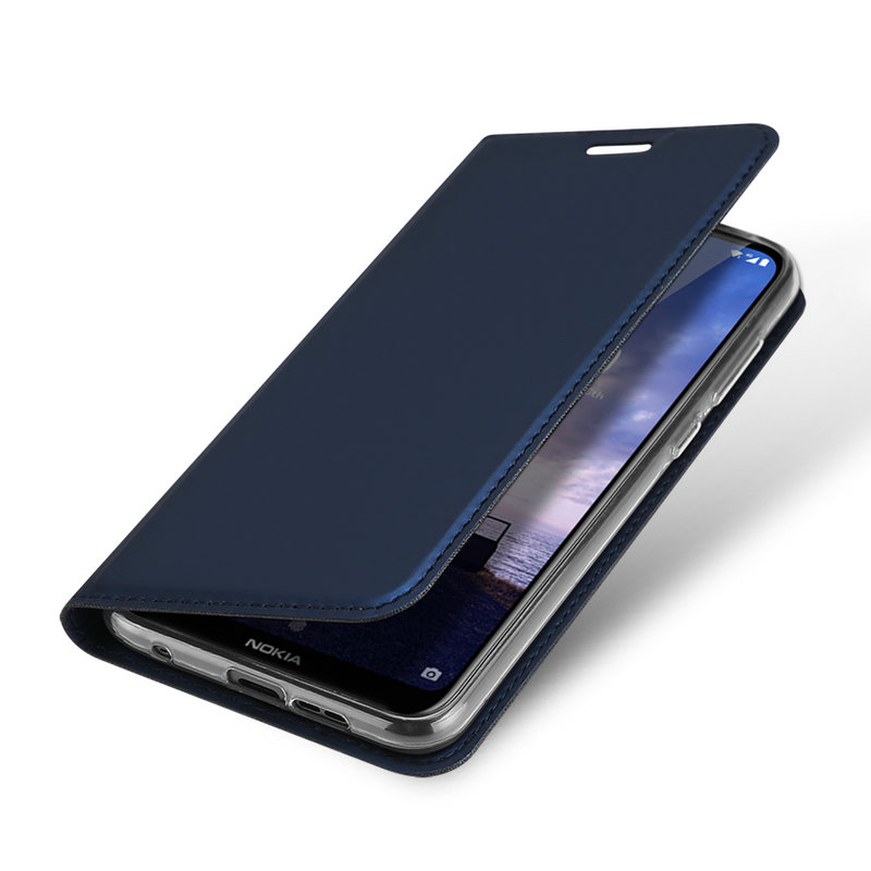 เคส Nokia X6 (2018) #เคสฝาพับ Skin Pro Series Leather Stand Case คุณภาพดีราคาถูก