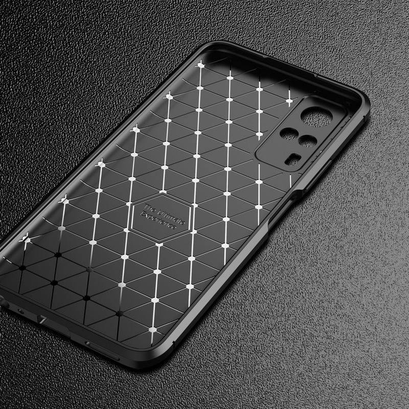 เคส Vivo Y31 2021 #เคสฝาหลังนิ่ม Carbon Fiber Anti-drop TPU Protection