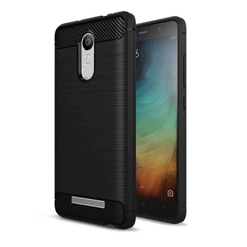 Case Xiaomi Redmi Note 3 ฝาหลัง Brushed Carbon Fiber TPU สีสันสวยงามทันสมัย