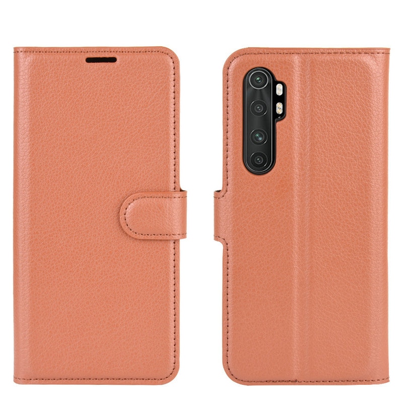 Case Xiaomi Mi Note 10 Lite #เคสฝาพับสไตล์กระเป๋าสตางค์หนัง PU ผิวลิ้นจี่