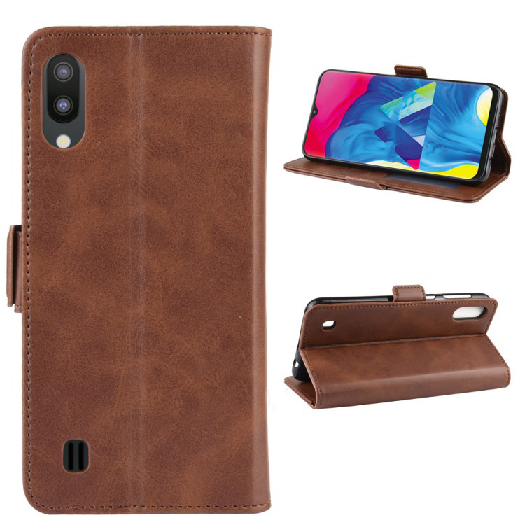 Case Samsung Galaxy A10 #เคสฝาพับหนังแยกสไตล์กระเป๋าสตางค์แถบปิดแม่เหล็ก Magnet Adsorption Split Leather Wallet