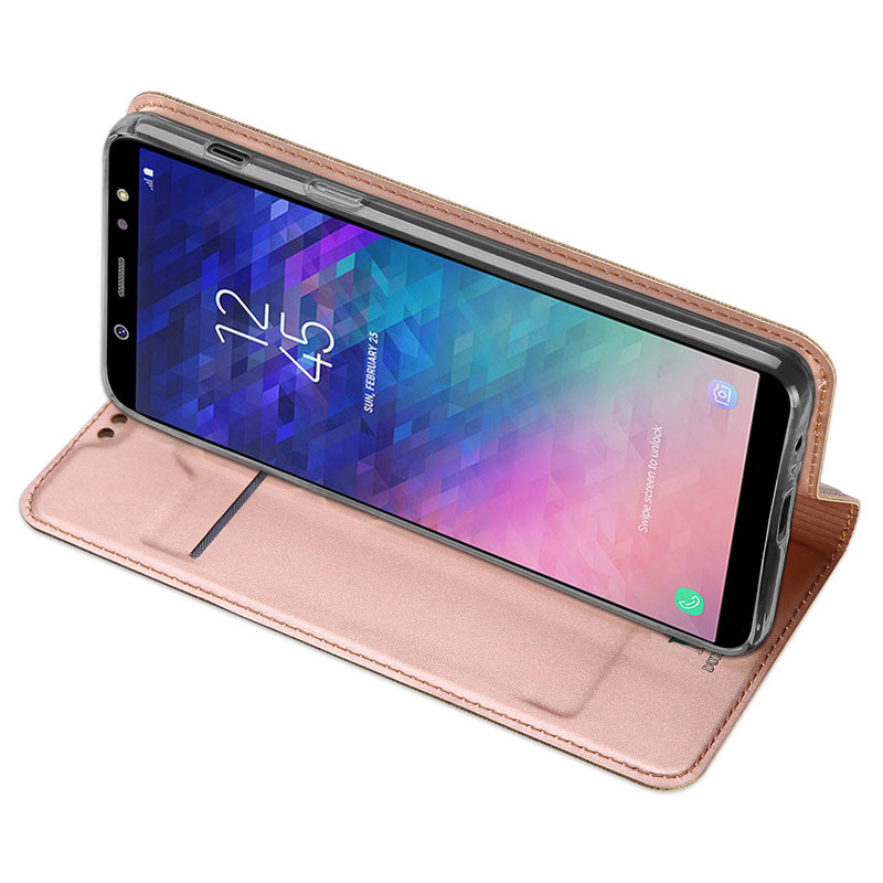 เคส Samsung Galaxy J8 (2018) #เคสฝาพับ DUX DUCIS Skin Pro Series คุณภาพดี