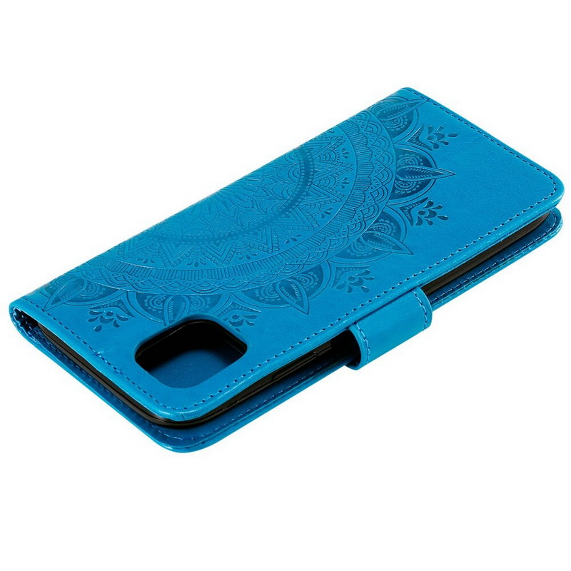 Case Xiaomi Mi 11 #เคสฝาพับหนัง PU ปั้มลาย Imprint Mandala Flower
