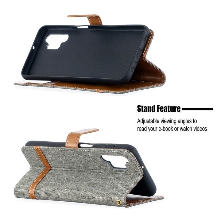 เคส Samsung Galaxy A32 5G #เคสฝาพับหนัง PU พร้อมสายคล้องมือ สีสันสดใส