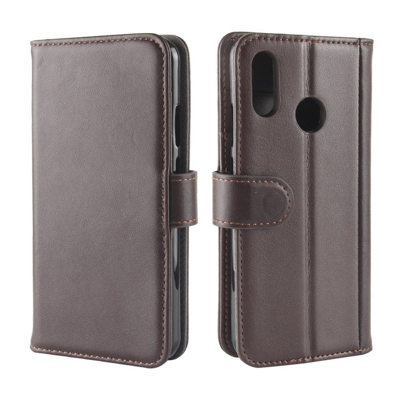 เคส Huawei P20 Lite (Nova 3e) #เคสฝาพับสไตล์กระเป๋าสตางค์รูปแบบหนังแท้แยกมีช่องเสียบบัตรคุณภาพดี