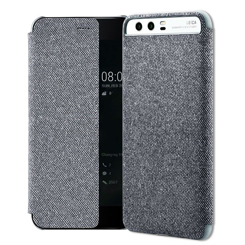 เคส Huawei P10 Plus เคสฝาพับ TPU OEM HUAWEI Side Window Smart Leather