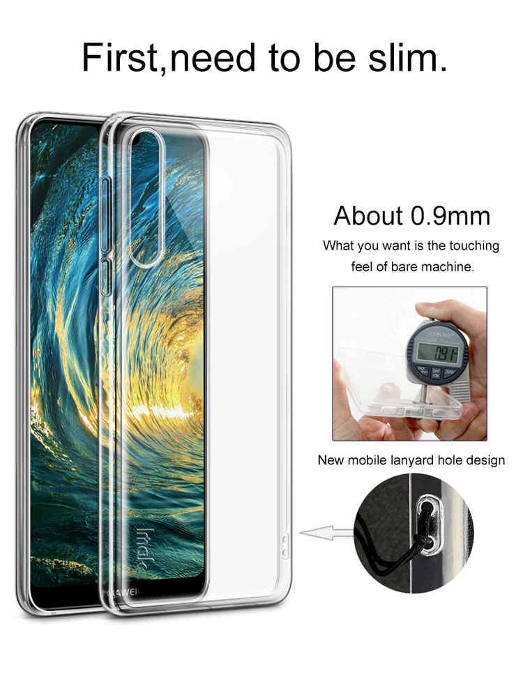 เคส Huawei P20 Pro #เคสฝาหลังนิ่มใส IMAK หนา 0.7mm TPU Back Shell + ฟิล์มกันรอย