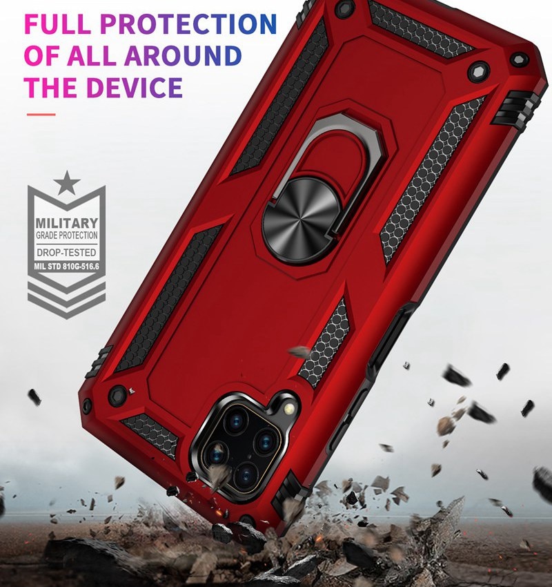 Case Samsung Galaxy M53 5G #เคสฝาหลัง Hybrid TPU+PC มีแหวนสวมนิ้ว