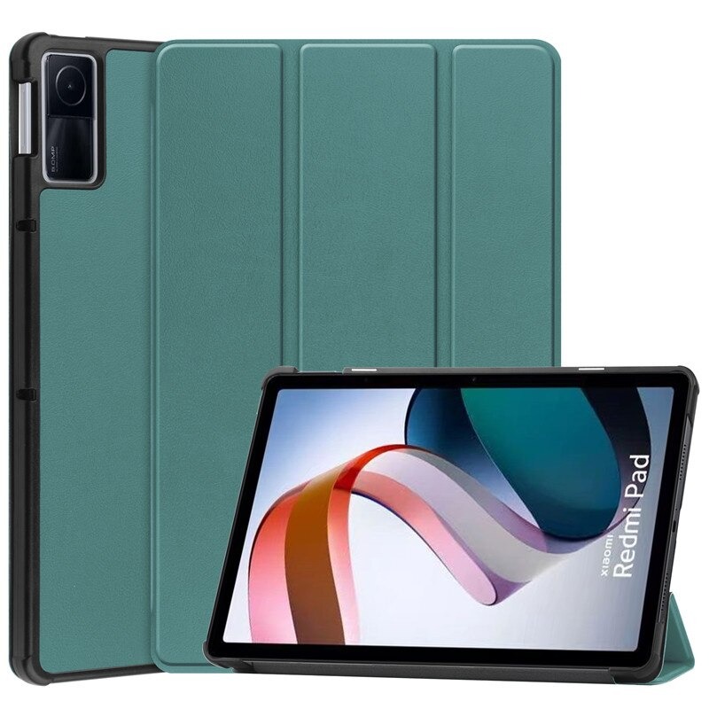 Case แท็บเล็ต Redmi Pad 10.61" 2022 #เคสฝาพับหนัง PU แบบ 3 พับ Tri-fold Stand Leather Smart Tablet