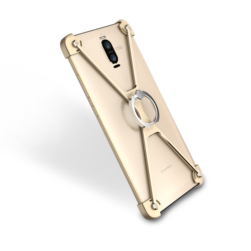Case Huawei Mate 9 Pro โครงโลหะ OATSBASF X Shaped Metal Frame มีแหวนสวม