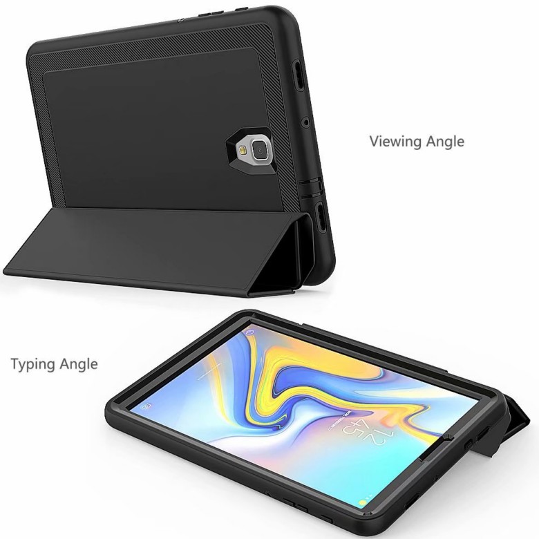 Case Samsung Galaxy Tab A 10.5 (2018) T590 T595 #เคสฝาพับสมาร์ทแบบ 3 พับ Tri-fold Stand Leather Smart Protection