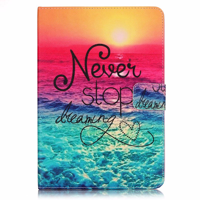 Case Samsung Galaxy Tab S2 8.0 T710 T715 #เคสฝาพับหนัง PU พิมพ์ลายสีสันสดใสสวยงาม