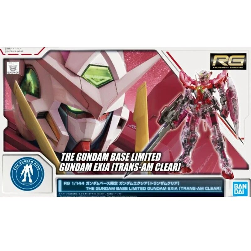 THE GUNDAM BASE LIMITED GUNDAM EXIA (TRANS-AM CLEAR)