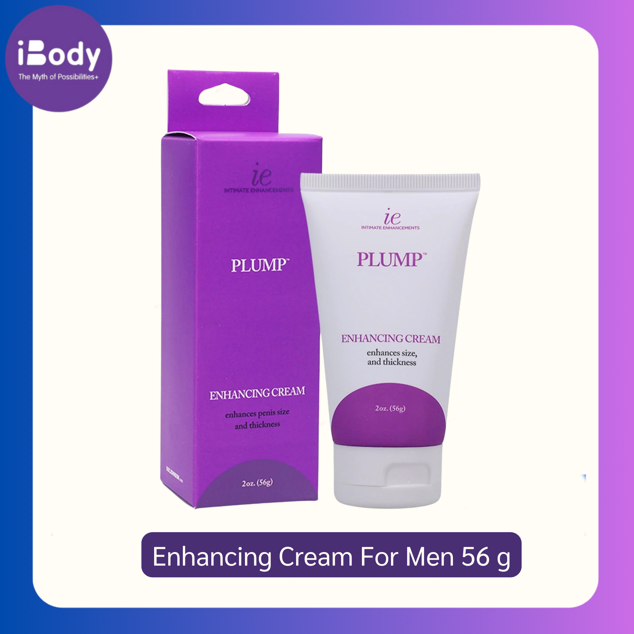Doc Johnson Plump - Enhancing Cream For Men 56 g เพิ่มความหนาและขนาด สำหรับผู้ชาย