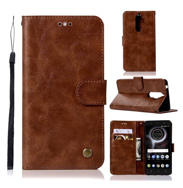 เคส Lenovo K8 Note #เคสฝาพับเกรดพรีเมี่ยมแบบกระเป๋าสตางค์ หนัง PU Vintage
