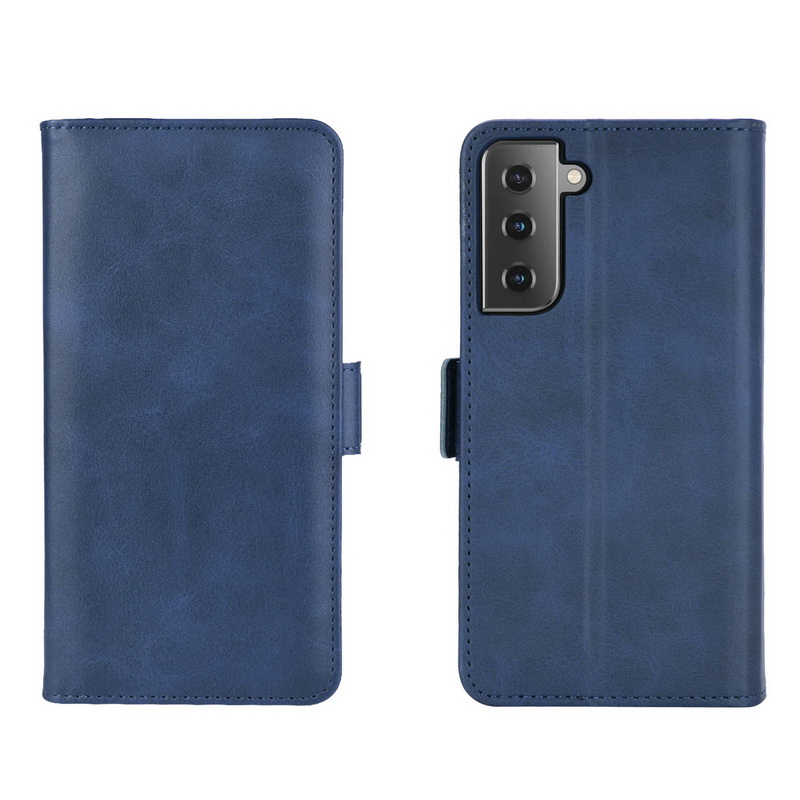 เคส Samsung Galaxy S21 FE 5G #เคสฝาพับหนัง PU มีแถบปิดแม่เหล็กสไตล์กระเป๋าสตางค์