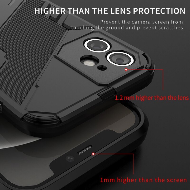 เคส Xiaomi Mi 11 Ultra #เคสฝาหลังพลาสติก ไฮบริด TPU + Kickstand