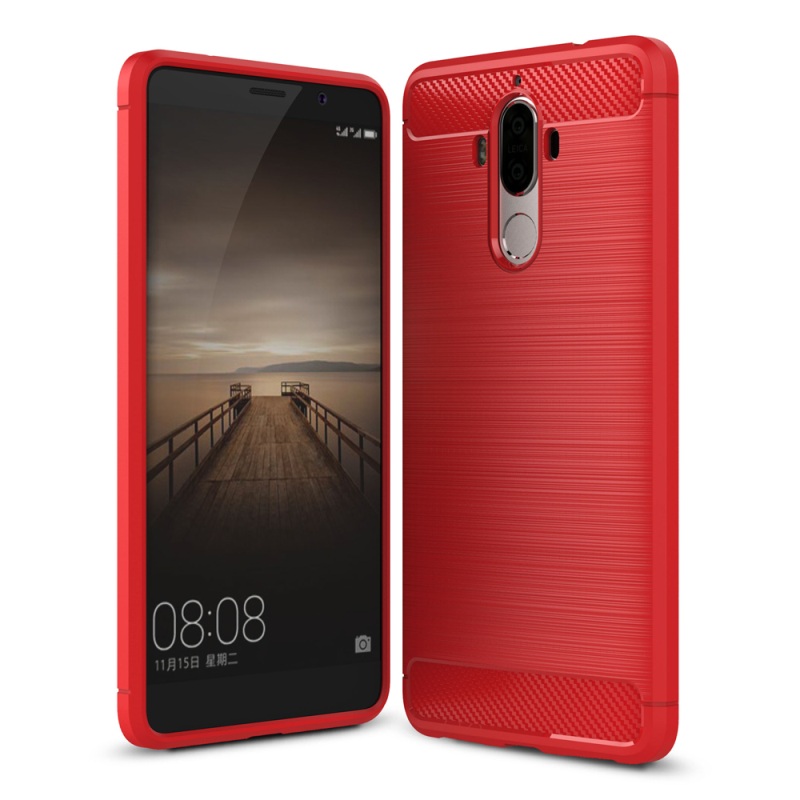 Case Huawei Mate 9 #เคสฝาหลังCarbon Fiber BrushedTPU