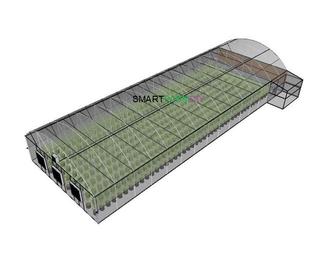 โรงเรือนขนาดใหญ่ Greenhouse 12x30x5.5