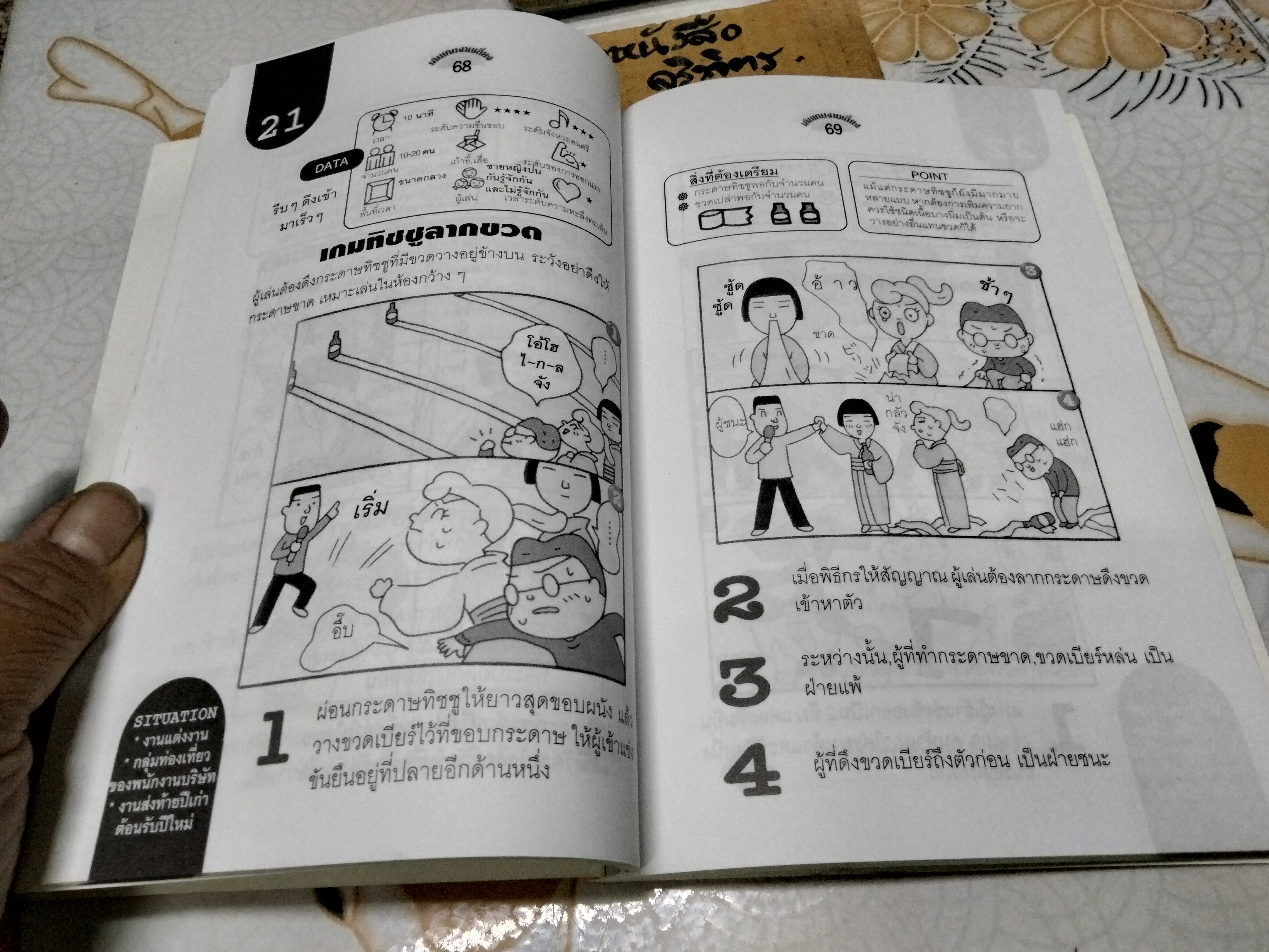 หนังสือ เล่นเกมงานเลี้ยง - พนิดา กุลประสูติดิลก แปล , พิมพ์ครั้งแรก 2545