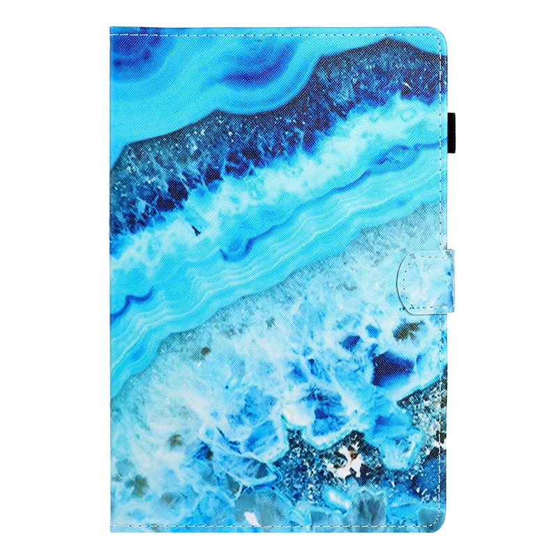 เคส Samsung Galaxy Tab S6 Lite 10.4 SM-P610 P615 P617 #เคสฝาพับหนัง PU พิมพ์ลาย Pattern Printing PU Leather Flip