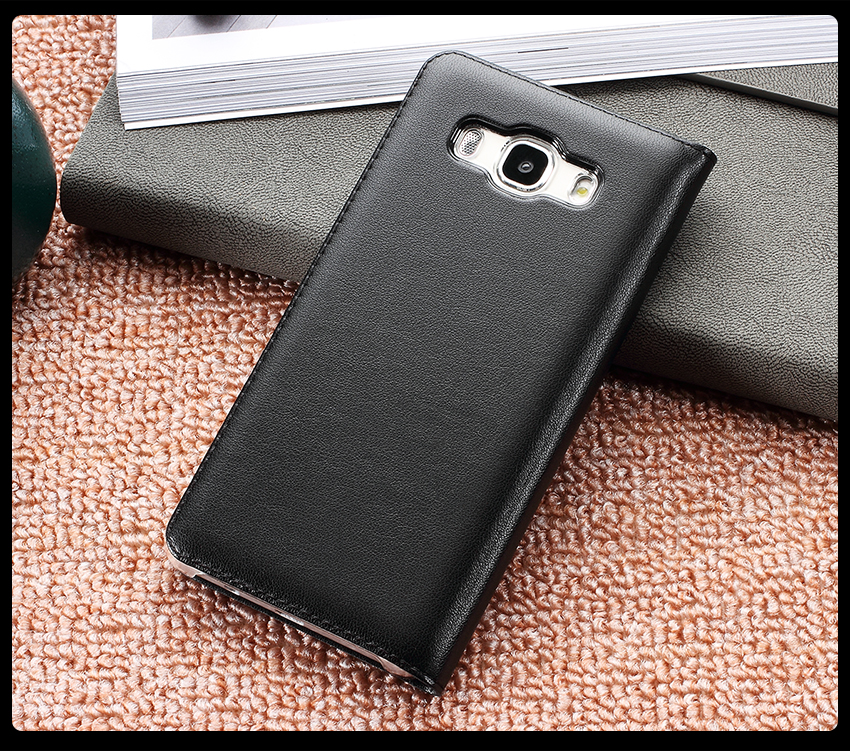 เคส Samsung Galaxy J7 (2016) #เคสฝาพับ 2 ช่องวิว Double Window Leather คุณภาพดี