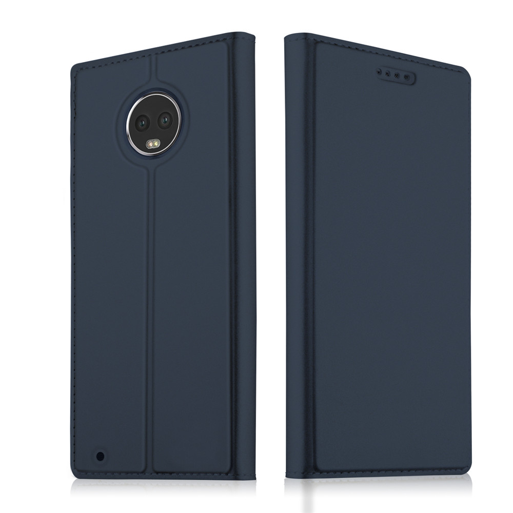 Case Moto G6 Plus #เคสแบบฝาพับหนัง PU Card Holder Auto-absorbed Leather