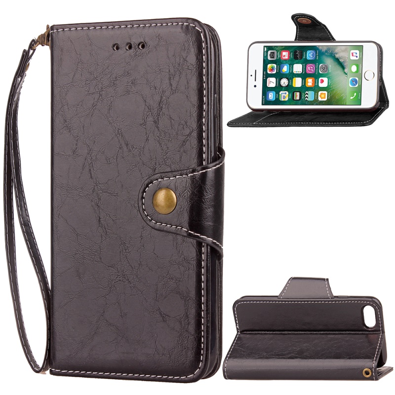 Case Huawei P10 ฝาพับหนัง PU Button Closure มีสายคล้องมือ สีสันสวยงาม