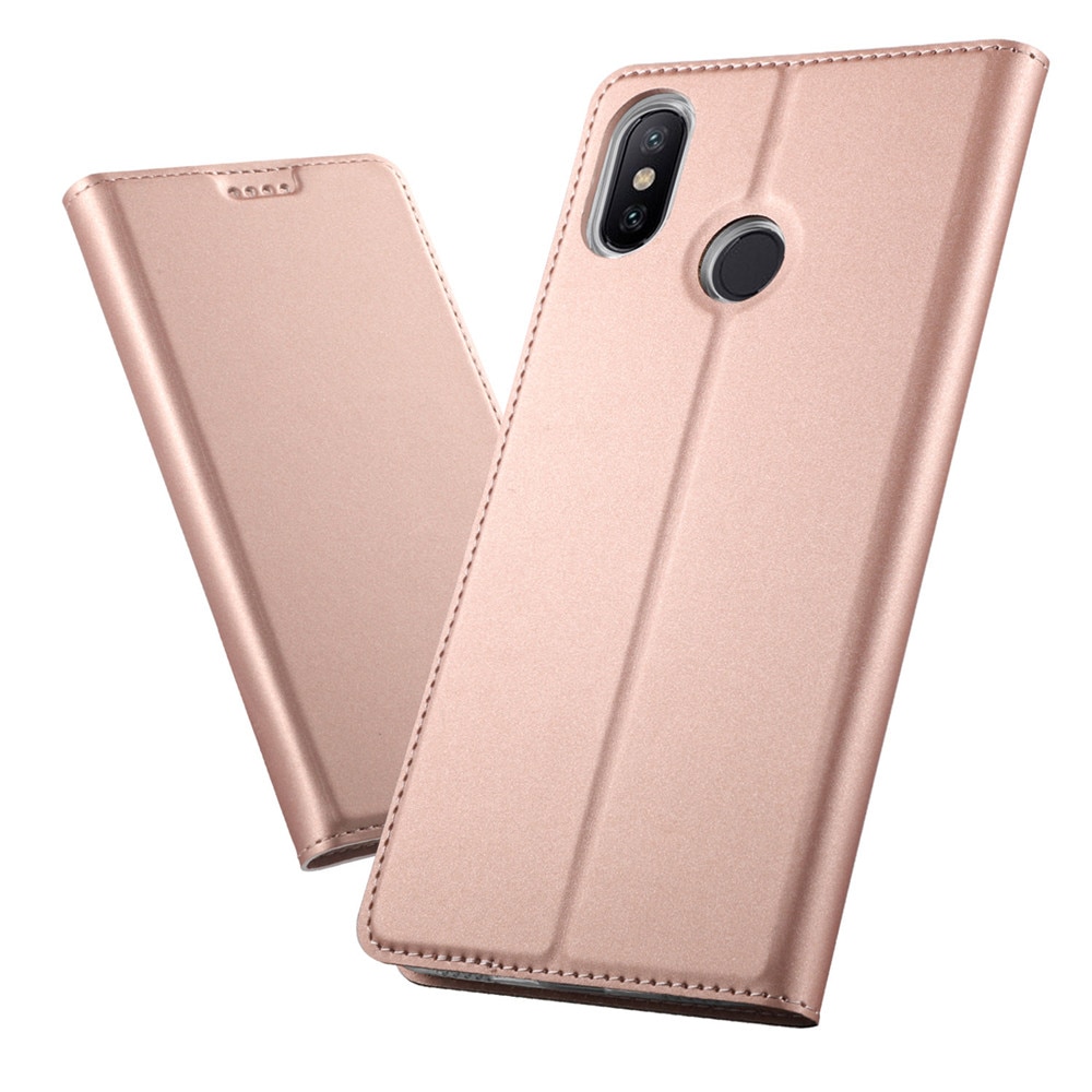 เคส Xiaomi Mi Max 3 #เคสฝาพับ Auto-absorbed Magnetic Stand Leather มีช่องเสียบบัตร
