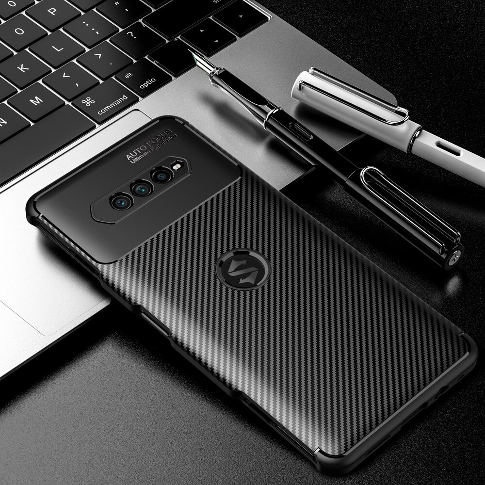 Case Xiaomi Black Shark 4 #เคสฝาหลังนิ่ม Carbon Fiber Anti-drop TPU Protection