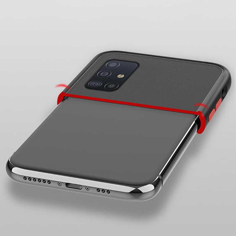 เคส Samsung Galaxy Note 10 Lite #เคสฝาหลังซิลิโคนโปร่งแสงขอบนิ่ม Frosted Translucent Silicone Case