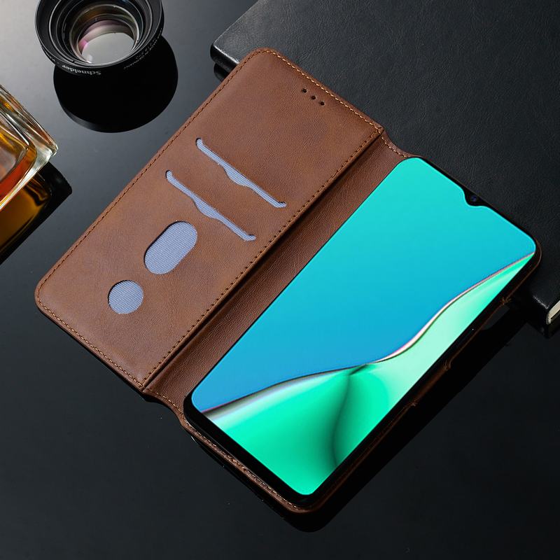 เคส OPPO Reno 2F #เคสฝาพับหนัง PU #เคสฝาพับแบบกระเป๋าสตางค์ Classic Wallet Leather Stand Phone Cover