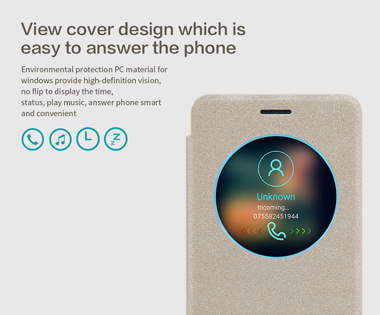 Case Samsung Galaxy Note FE #เคสฝาพับ NILLKIN แท้รุ่น Sparkle Series View Window Leather สีสันสวยงาม