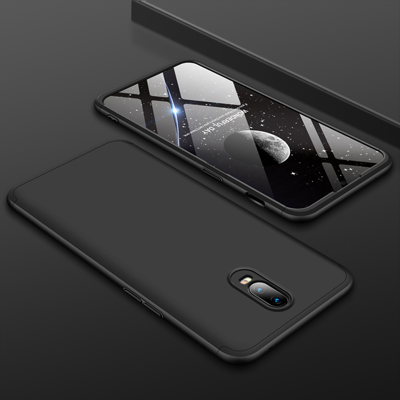 เคส OnePlus 6T #เคสฝาหลังพลาสติกแข็ง GKK Detachable All-wrapped Matte แยกชิ้นได้ สีสันสวยงามทันสมัย