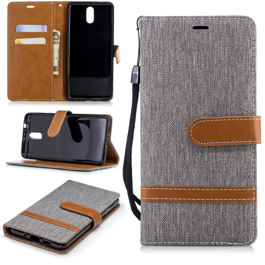 Case Nokia 3.1 #เคสฝาพับหนัง PU พร้อมสายคล้องมือสีสันสวยงามทันสมัย