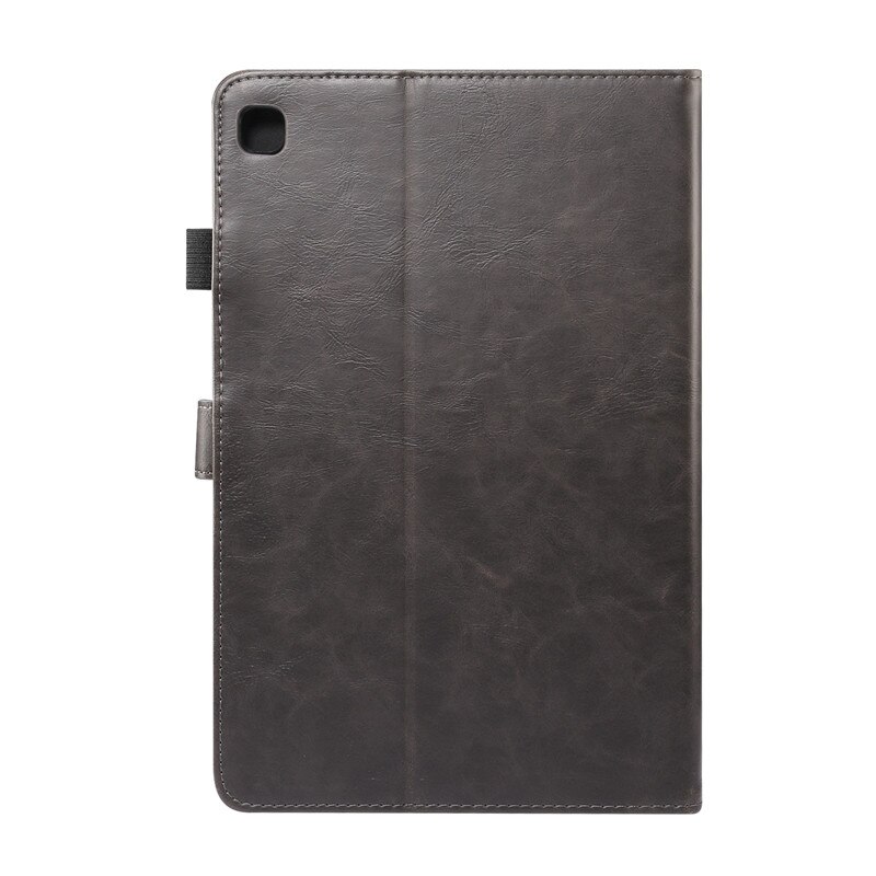 เคส Samsung Galaxy Tab S6 Lite 10.4 SM-P610 SM-P615 SM-P617 #เคสฝาพับหนัง PU ผิวหนังม้า Crazy Horse Texture PU Leather Wallet