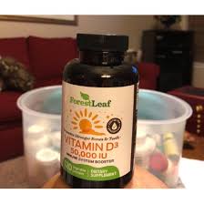 Vitamin D3 ดีสาม 50,000 IU Weekly Supplement 120 Vegetable Capsules (ForestLeaf®) ช่วยเสริมสร้างกระดูก ฟัน และการทำงานของกล้ามเนื้อ