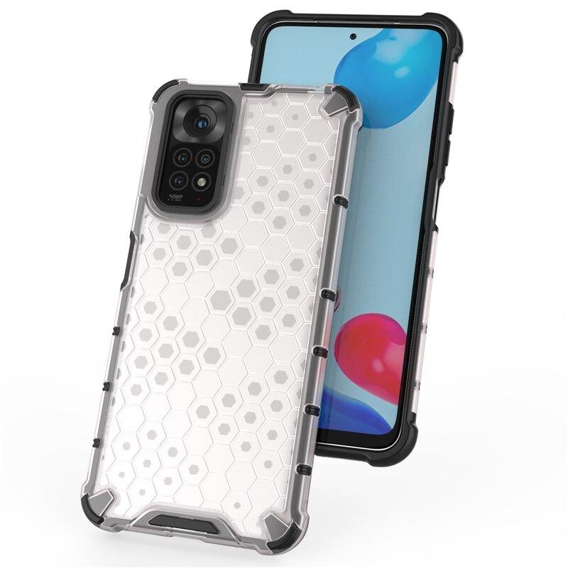 เคส Redmi Note 11 / Redmi Note 11S #เคสฝาหลังกันกระแทก Honeycomb Shock Absorber TPU + PC + Silicone Hybrid
