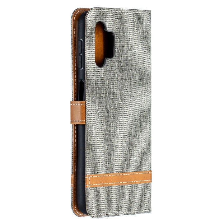 เคส Samsung Galaxy A32 5G #เคสฝาพับหนัง PU พร้อมสายคล้องมือ สีสันสดใส