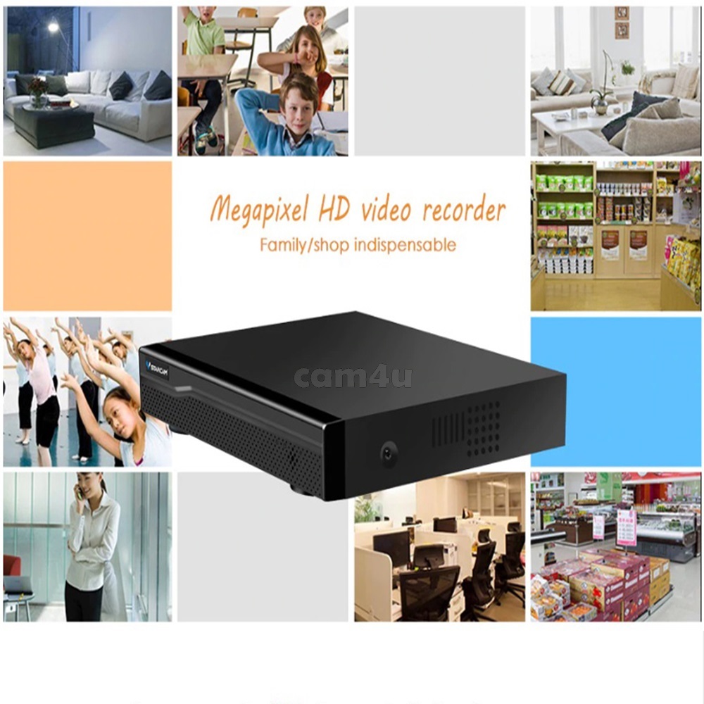 VStarcam VStarcam กล่องบันทึกกล้องวงจรปิด IP Camera NVR N8209 9CH รองรับกล้องได้ถึง9ตัว ดำ