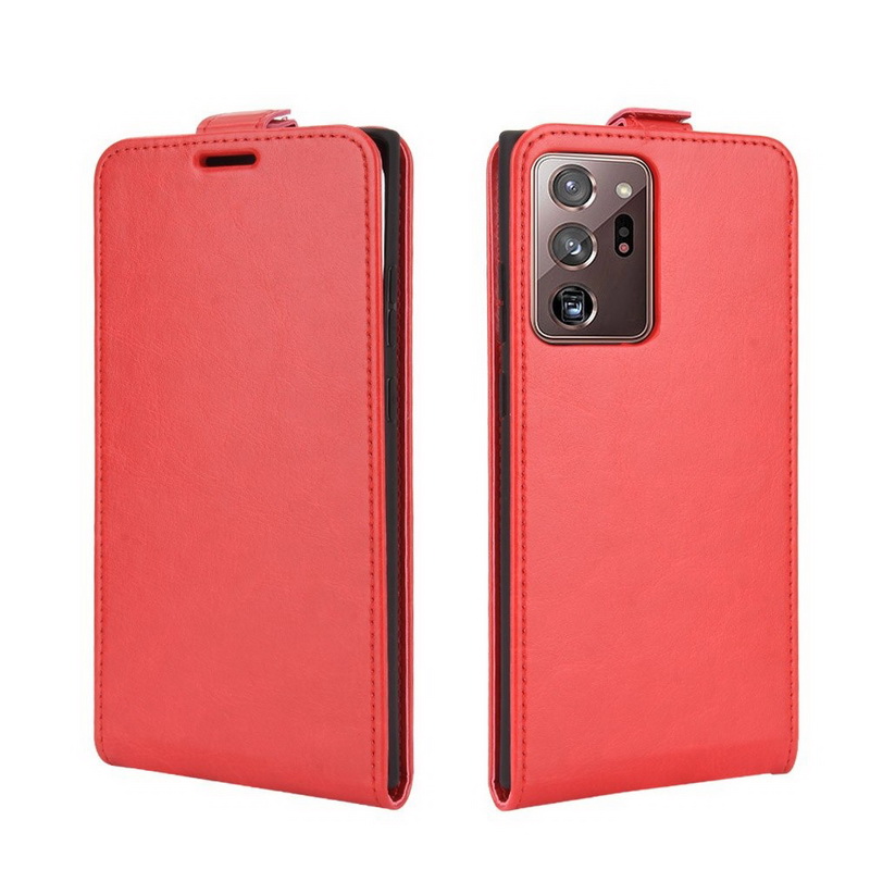 Case Samsung Galaxy Note 20 Ultra / Note 20 Ultra 5G #เคสฝาพับหนัง PU Crazy Horse แนวตั้ง พร้อมช่องเสียบการ์ด